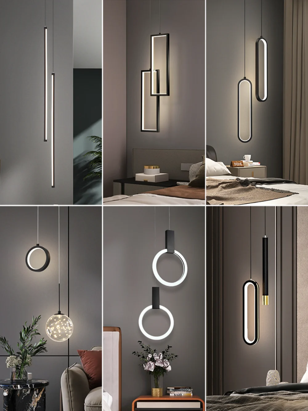 Bedside Chandelier Modern Minimalist Living Room Background Wall Nordic Restaurant Bar Single Double Head Bedroom Long Line Lamp
Bedside Chandelier Modern Minimalist Living Room Background Wall Nordic Restaurant Bar Single Double Head Bedroom Long Line Lamp