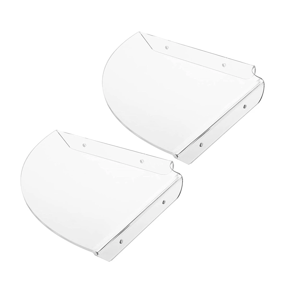 2 Pcs Acrylic Wall Mount Floating Corner Shelves Quarter Shower Shelf Hanging Corner Shelves Wall Display (Transparent)
2 Pcs Acrylic Wall Mount Floating Corner Shelves Quarter Shower Shelf Hanging Corner Shelves Wall Display (Transparent)