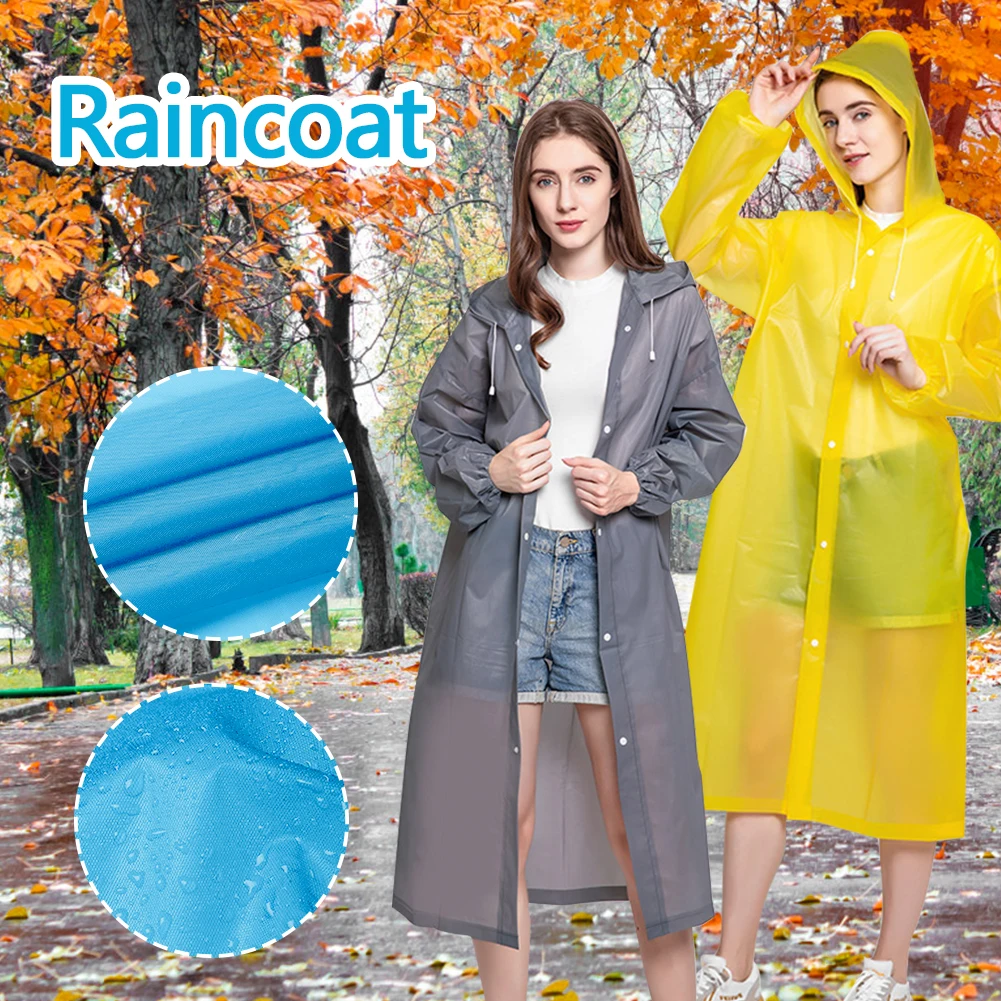 Fashion Women Man Raincoat Thickened Waterproof Clothing Adult Camping Reusable Poncho Rainwear Hot EVA Rain Coat
Fashion Women Man Raincoat Thickened Waterproof Clothing Adult Camping Reusable Poncho Rainwear Hot EVA Rain Coat