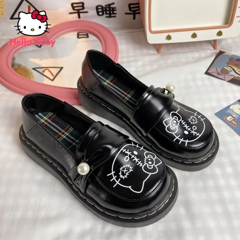 Туфли Hello Kitty женские кожаные, милая обувь, униформа в японском стиле Лолита с круглым носком и плоской подошвой, Мэри Джейн, 2022
Туфли Hello Kitty женские кожаные, милая обувь, униформа в японском стиле Лолита с круглым носком и плоской подошвой, Мэри Джейн, 2022