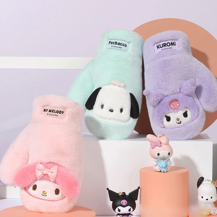 Sanrios Kawaii Kuromi плюшевые перчатки My Melody осень-зима уплотненные Холодостойкие Мультяшные аниме для студентов на велосипеде защитные варежки
Sanrios Kawaii Kuromi плюшевые перчатки My Melody осень-зима уплотненные Холодостойкие Мультяшные аниме для студентов на велосипеде защитные варежки