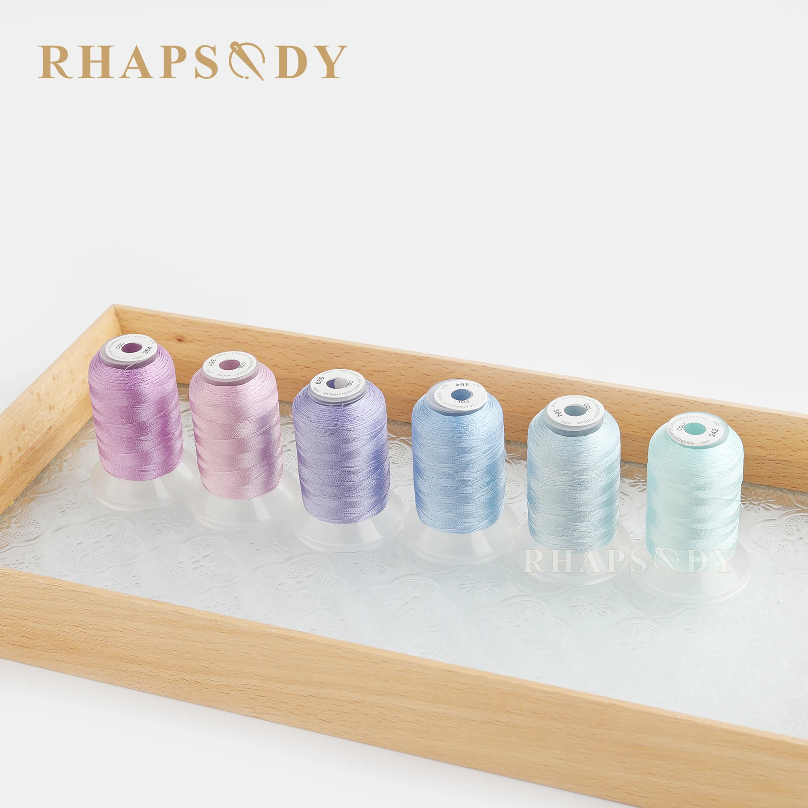 Rhapsody 40WT Polyester Embroidery Machine Thread 550Y for Brother Babylock Janome Singer Pfaff Husqvarna Bernina Sewing 60Color
Rhapsody 40WT Polyester Embroidery Machine Thread 550Y for Brother Babylock Janome Singer Pfaff Husqvarna Bernina Sewing 60Color