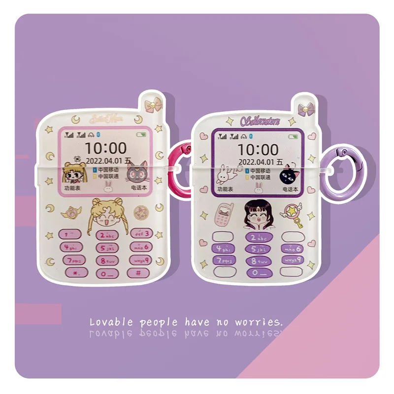 Mini Phone Anime Sailor Moon Case for Apple AirPods 1 2 3 Pro Cases Cover IPhone Bluetooth Earbuds Earphone Air Pod Pods Case
Mini Phone Anime Sailor Moon Case for Apple AirPods 1 2 3 Pro Cases Cover IPhone Bluetooth Earbuds Earphone Air Pod Pods Case
