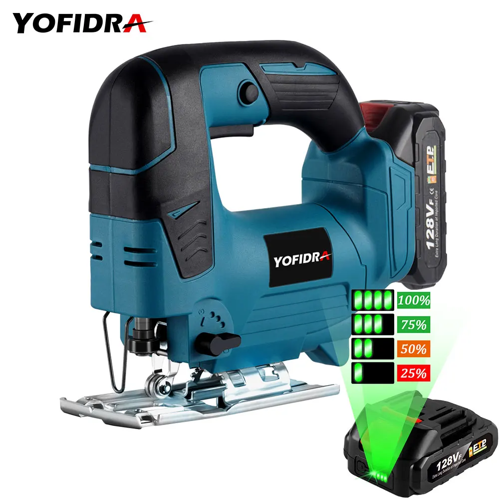 Yofidra 20V Electric Jig Saw with 1 Saw Blade 1/2 Battery 65mm Cordless Scroll Saw Multi-Function Woodworking Miter Saw
Yofidra 20V Electric Jig Saw with 1 Saw Blade 1/2 Battery 65mm Cordless Scroll Saw Multi-Function Woodworking Miter Saw