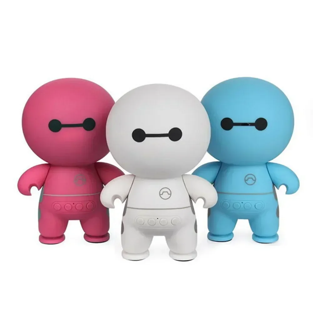 Мини Портативная Беспроводная Bluetooth-колонка с мультяшным рисунком Baymax умный