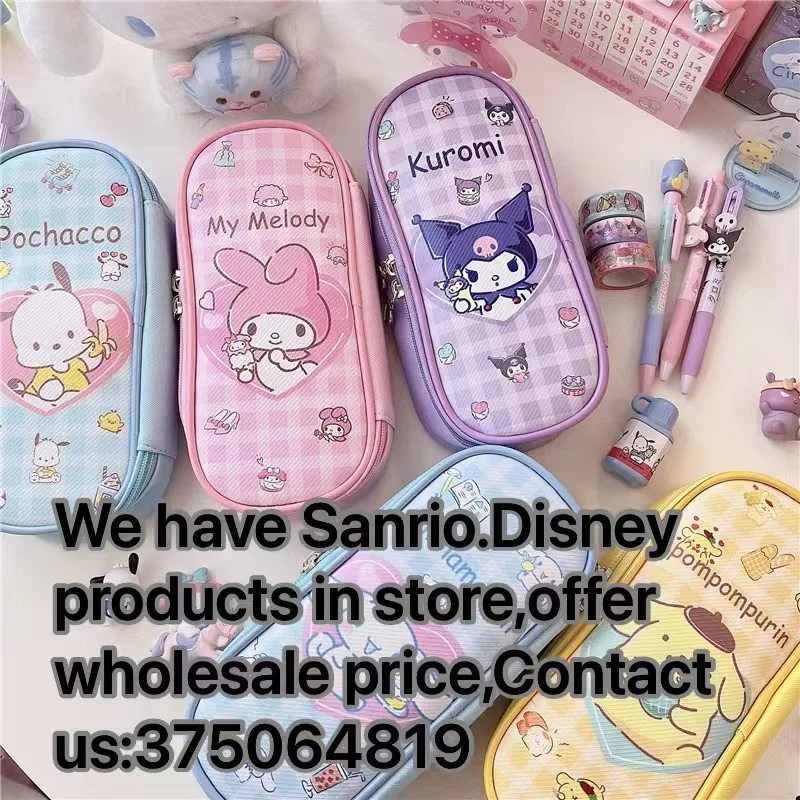 5/20/50pcs wholesale My Melody Kuromi Cinnamoroll Cartoon Double Zipper PU Pencil Case Student Stationery Box Anime
5/20/50pcs wholesale My Melody Kuromi Cinnamoroll Cartoon Double Zipper PU Pencil Case Student Stationery Box Anime