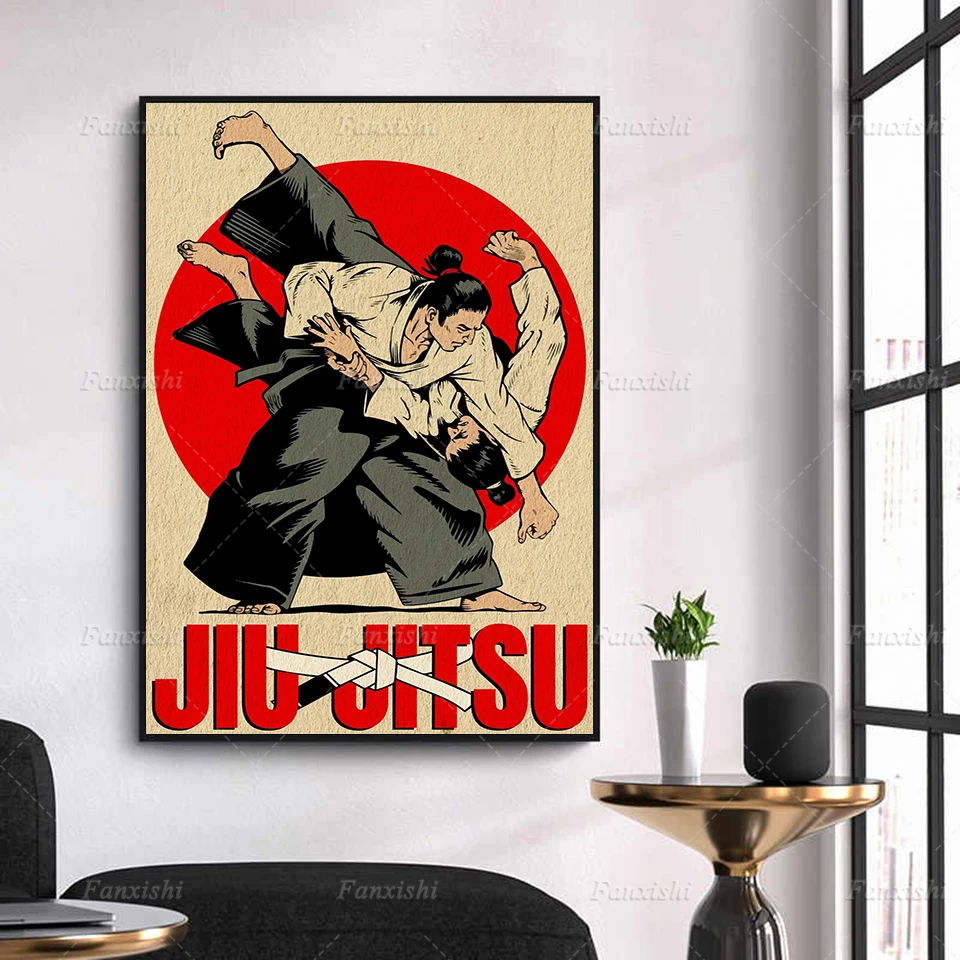 Home Decor Vintage Brazilian Jiu Jitsu Retro Martial Canvas Painting Modern Picture Hd Print Modular Poster Living Room Wall Art
Home Decor Vintage Brazilian Jiu Jitsu Retro Martial Canvas Painting Modern Picture Hd Print Modular Poster Living Room Wall Art