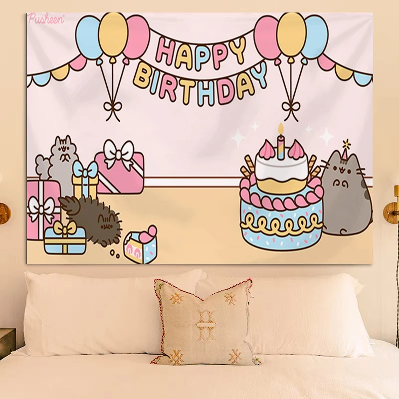 Wall Decoration Home Decor P-pusheens Wallpaper Tapestry Aesthetic Tapestries Headboards Room Kawaii Bedroom Hanging Decorative
Wall Decoration Home Decor P-pusheens Wallpaper Tapestry Aesthetic Tapestries Headboards Room Kawaii Bedroom Hanging Decorative