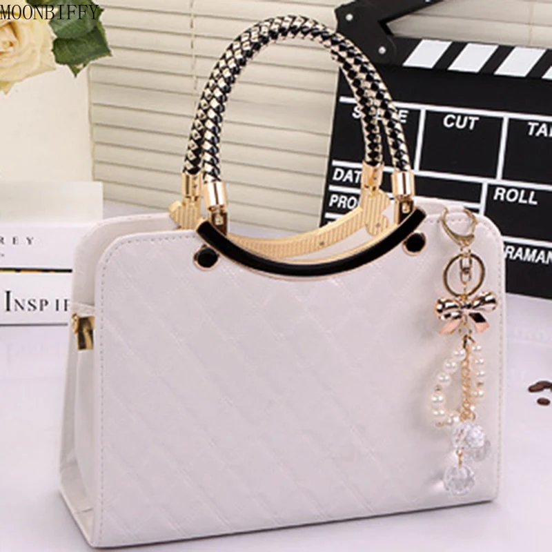 

Fashion Women Handbag PU Leather Handle Bags Fashion Large Capacity Pendant Satchel Bag High Quality Ladies Handbag Satchels