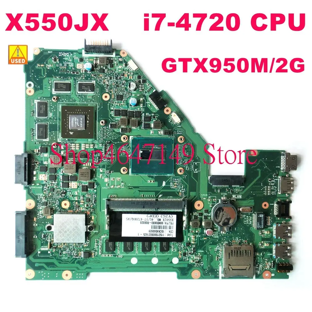 Системная плата X550JX Φ 4G RAM GTX950M/2GB i7-4720HQ X550J X550JK FX50J A550J K550J 90NB08X0-R00050, бывшая в употреблении
Системная плата X550JX Φ 4G RAM GTX950M/2GB i7-4720HQ X550J X550JK FX50J A550J K550J 90NB08X0-R00050, бывшая в употреблении