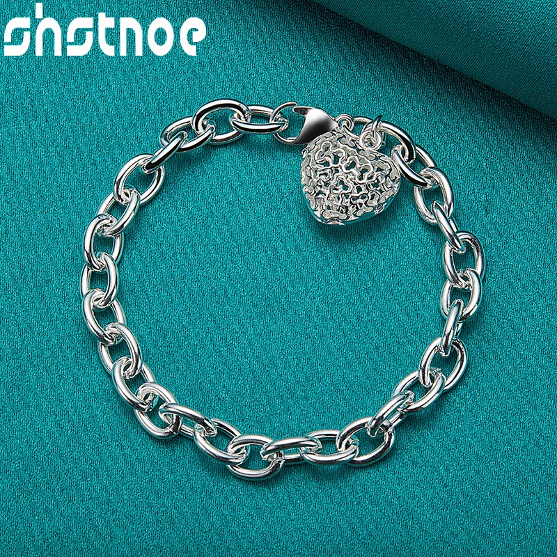925 Sterling Silver Heart Hollow Pendant Chain Bracelets For Women Party Engagement Wedding Birthday Gifts Fashion Charm Jewelry
925 Sterling Silver Heart Hollow Pendant Chain Bracelets For Women Party Engagement Wedding Birthday Gifts Fashion Charm Jewelry