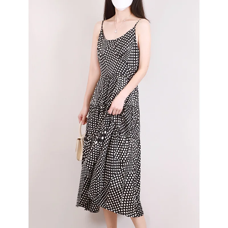 Polka Dot Sundress Women Summer 2022 New U Collar Sleeveless Spaghetti Strap Dress Mid-Calf Length S-XL
Polka Dot Sundress Women Summer 2022 New U Collar Sleeveless Spaghetti Strap Dress Mid-Calf Length S-XL