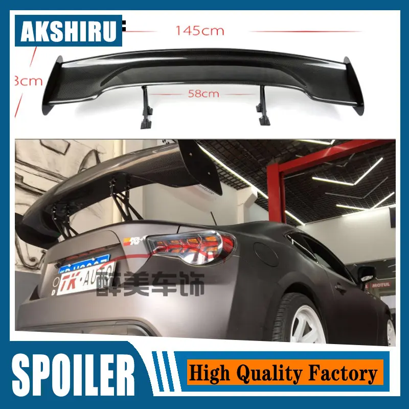 

For Subaru BRZ Toyota 86 GT86 2012-2021 ABS Plastic Material Unpainted Color Rear Roof GT Spoiler Wing Trunk Lip Boot Cover