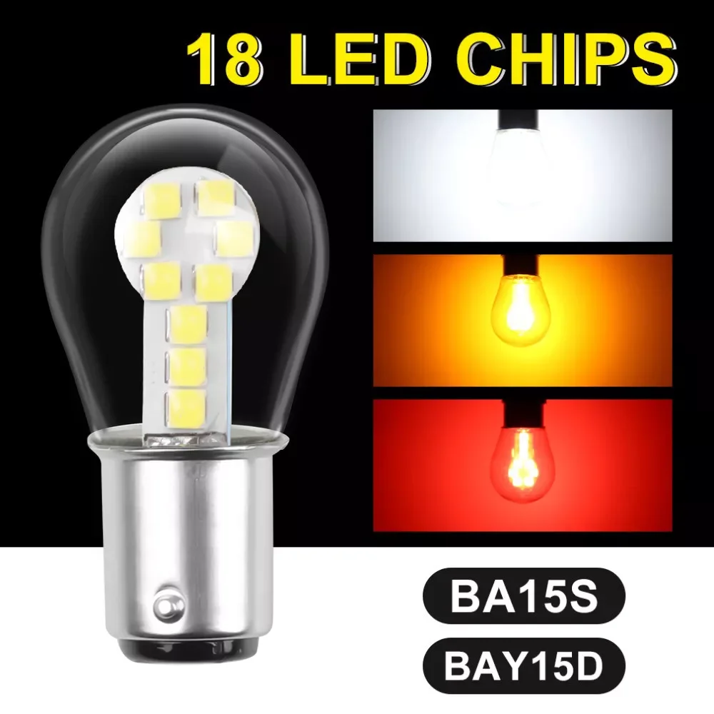 BA15S P21W LED 1157 BAY15D P21/5W LED Bulbs Car Tail Bulb Brake Lights Reverse Turn Signal Light Auto Brake Light Lamps 12V
BA15S P21W LED 1157 BAY15D P21/5W LED Bulbs Car Tail Bulb Brake Lights Reverse Turn Signal Light Auto Brake Light Lamps 12V