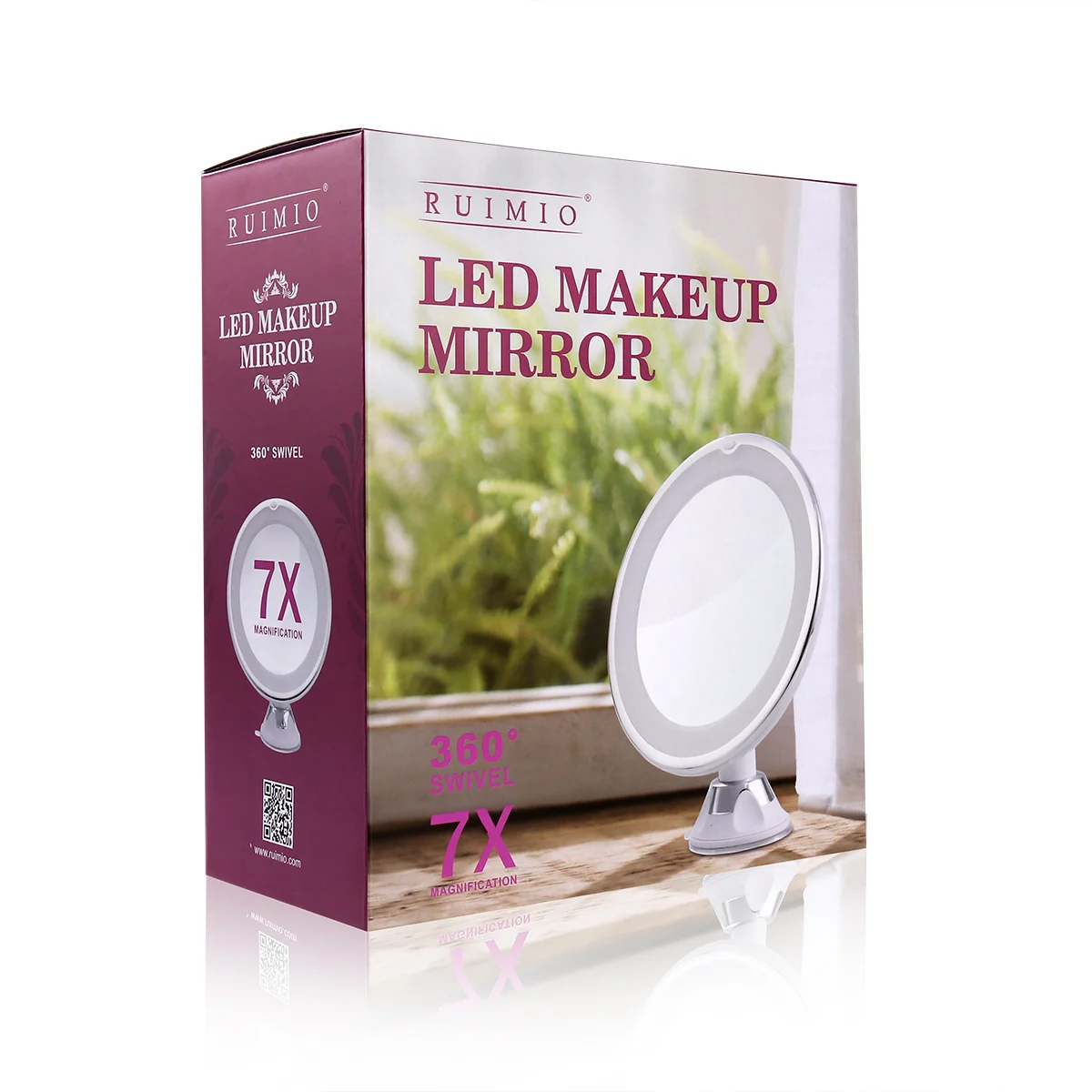 RUIMIO Adjustable 7x Magnification Lighted LED Makeup Mirror Bathroom Vanity Mirror Mirror with Suction Cup
RUIMIO Adjustable 7x Magnification Lighted LED Makeup Mirror Bathroom Vanity Mirror Mirror with Suction Cup
