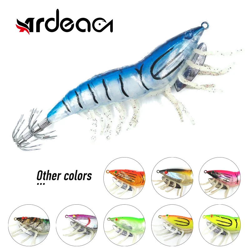 ARDEA Wood Shrimp 115mm/20g Luminous Squid Hook Soft-footed Shrimp Bait Simulation Octopus Lure Fishing Wobbler Tackle
ARDEA Wood Shrimp 115mm/20g Luminous Squid Hook Soft-footed Shrimp Bait Simulation Octopus Lure Fishing Wobbler Tackle