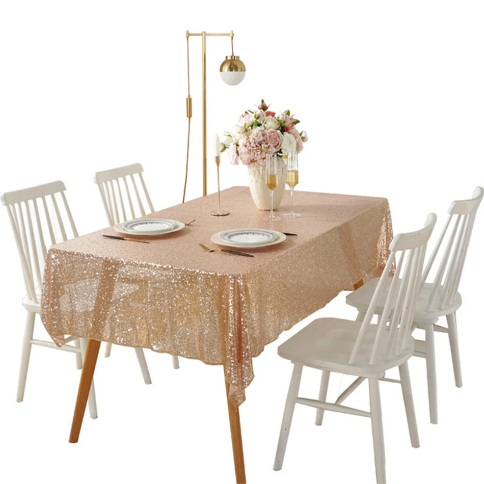 Sequin Tablecloth Sparkly Rose Gold Event Party Supplies Fabric Decorations for Holiday Wedding Birthday Christmas Cloth Decor
Sequin Tablecloth Sparkly Rose Gold Event Party Supplies Fabric Decorations for Holiday Wedding Birthday Christmas Cloth Decor