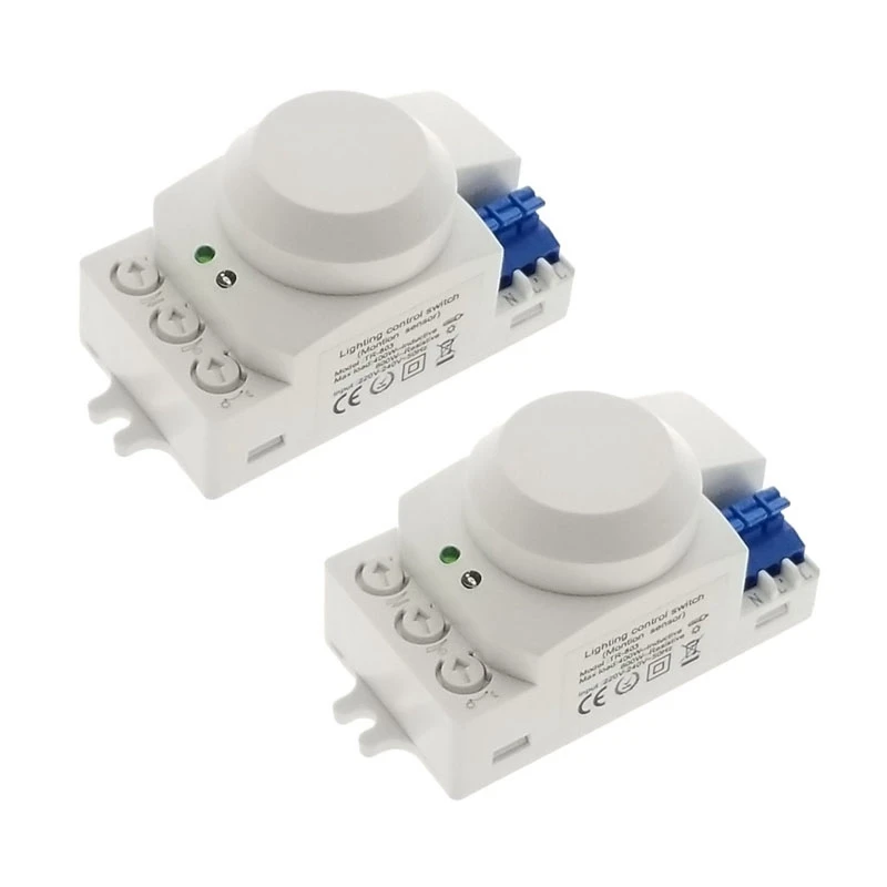 2X 5.8Ghz HF System LED Microwave 360 Degree Motion Sensor Light Switch Body Motion Detector
2X 5.8Ghz HF System LED Microwave 360 Degree Motion Sensor Light Switch Body Motion Detector