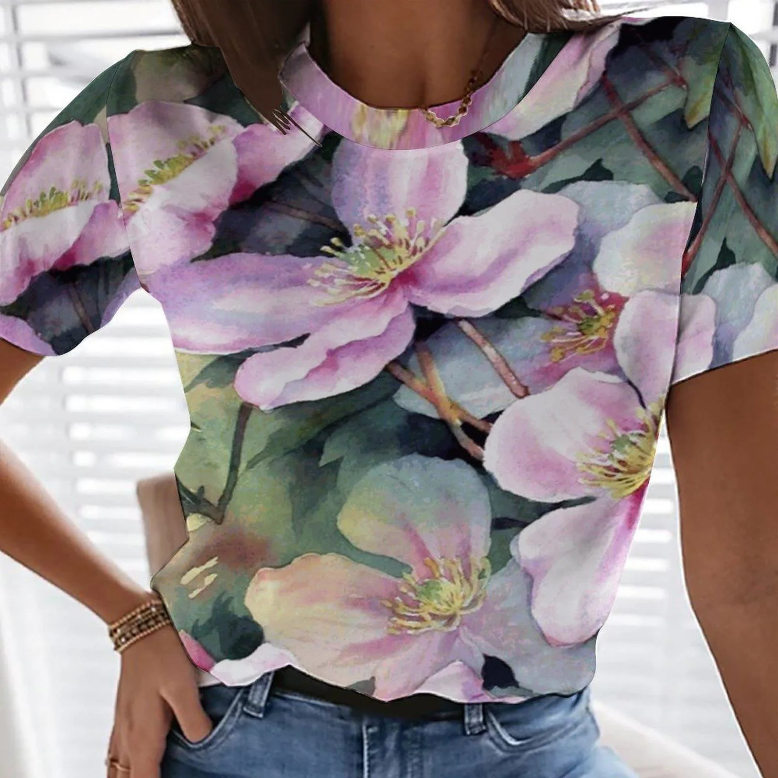 Harajuku 3D Floral Casual Women's T-Shirt Loose Breathable Comfortable Temperament Ladies Short Sleeve Daily Oversized Top
Harajuku 3D Floral Casual Women's T-Shirt Loose Breathable Comfortable Temperament Ladies Short Sleeve Daily Oversized Top