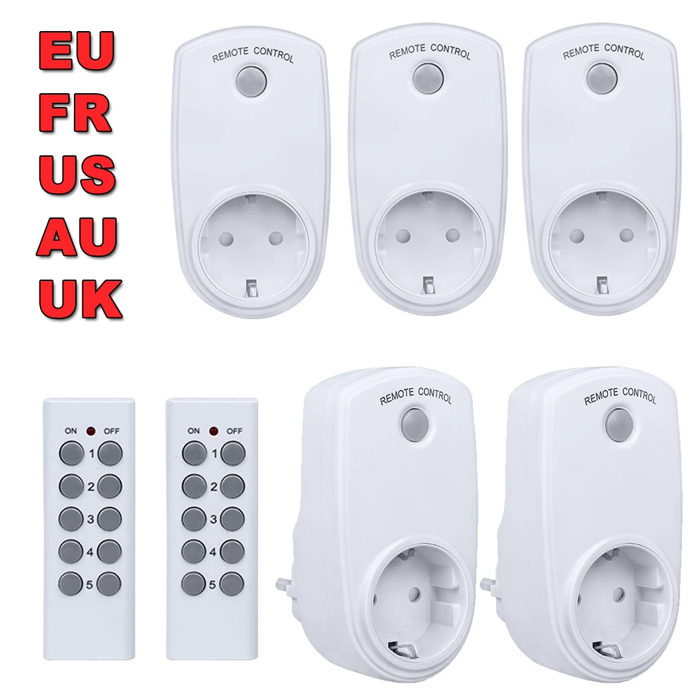 Wireless Smart Remote Control Socket Plug Power Outlet Light Switch Plug Socket Power Outlet Socket EU Plug with Remote Control
Wireless Smart Remote Control Socket Plug Power Outlet Light Switch Plug Socket Power Outlet Socket EU Plug with Remote Control