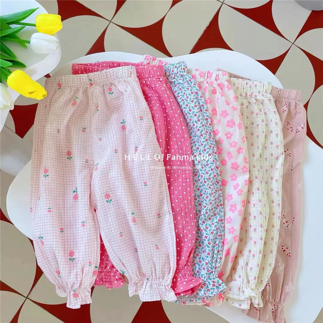 Летние брюки для девочек, пляжные брюки с высокой талией и цветочным принтом, праздничные солнцезащитные брюки, детские брюки с цветочным принтом
Летние брюки для девочек, пляжные брюки с высокой талией и цветочным принтом, праздничные солнцезащитные брюки, детские брюки с цветочным принтом