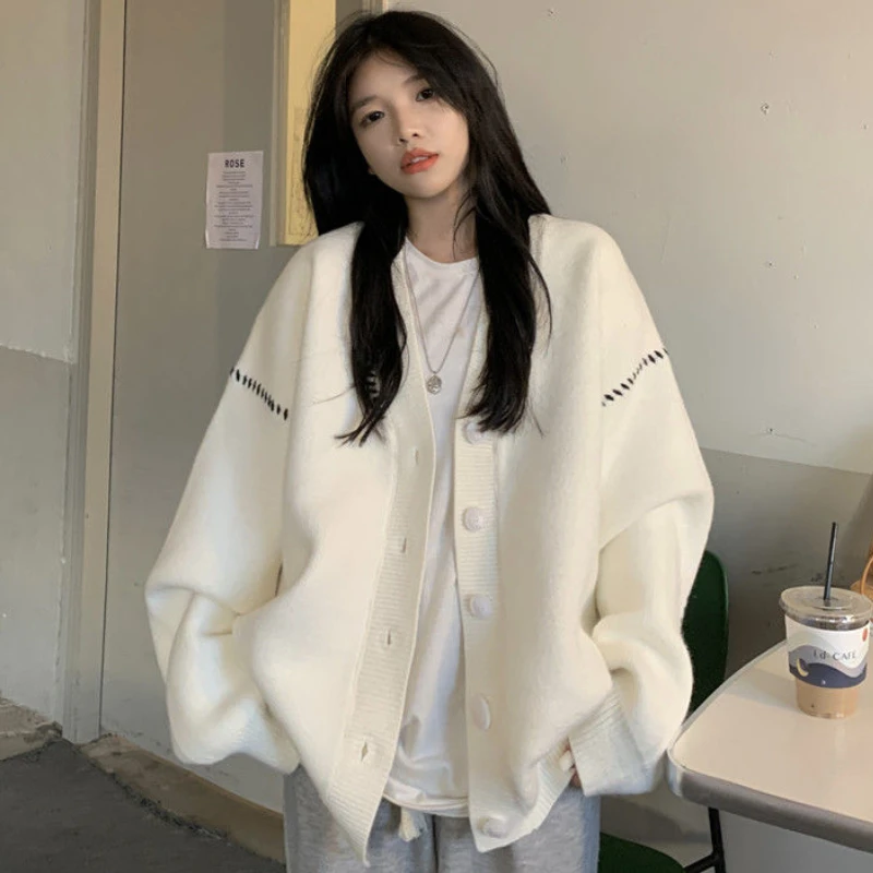 Осень-зима 2022, вязаный кардиган в ленивом стиле с V-образным вырезом, женский кардиган, Корейская версия, Свободный Повседневный Универсальн...
Осень-зима 2022, вязаный кардиган в ленивом стиле с V-образным вырезом, женский кардиган, Корейская версия, Свободный Повседневный Универсальн...