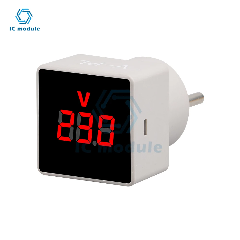 LCD Digital AC Voltmeter EU Plug type Digital Voltmeter Panel Indicator Light Lamp AC50-380V
LCD Digital AC Voltmeter EU Plug type Digital Voltmeter Panel Indicator Light Lamp AC50-380V