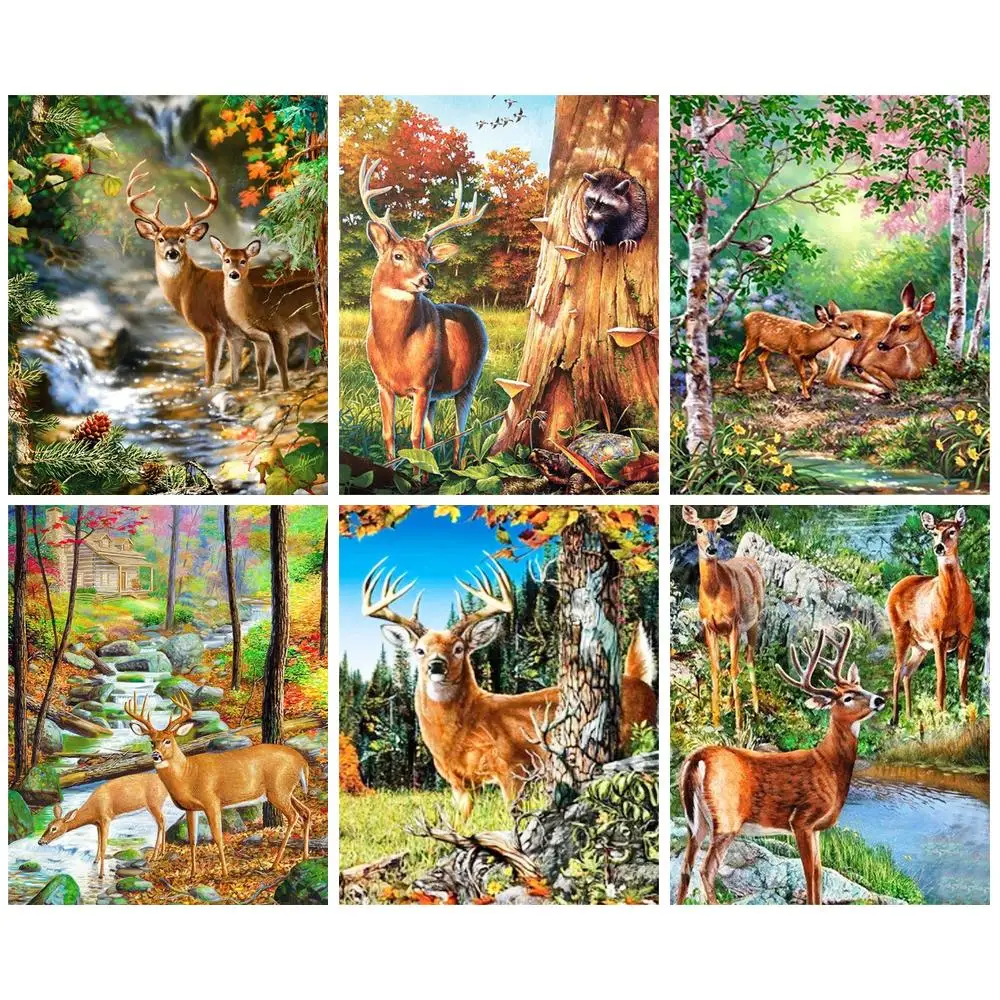 PhotoCustom 5D DIY Diamond Painting Cross Stitch Deer Rhinestone Mosaic Diamond Embroidery Animals Home decor Gift
PhotoCustom 5D DIY Diamond Painting Cross Stitch Deer Rhinestone Mosaic Diamond Embroidery Animals Home decor Gift