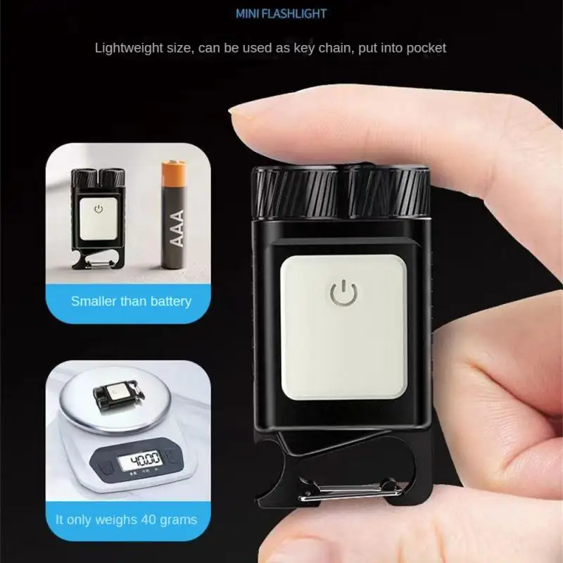 Small Keychain Flashlight Rechargeable Flash Lantern Portable Torch Mini Work Light Fishing Camping 6 Modes
Small Keychain Flashlight Rechargeable Flash Lantern Portable Torch Mini Work Light Fishing Camping 6 Modes