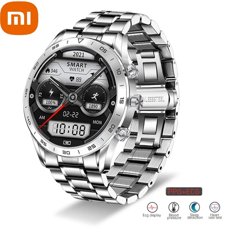 Xiaomi Men Smart Watch Bluetooth Call Watch IP68 Waterproof Sports Fitness Heart Rate Watch for Android IOS New Smart Watch
Xiaomi Men Smart Watch Bluetooth Call Watch IP68 Waterproof Sports Fitness Heart Rate Watch for Android IOS New Smart Watch
