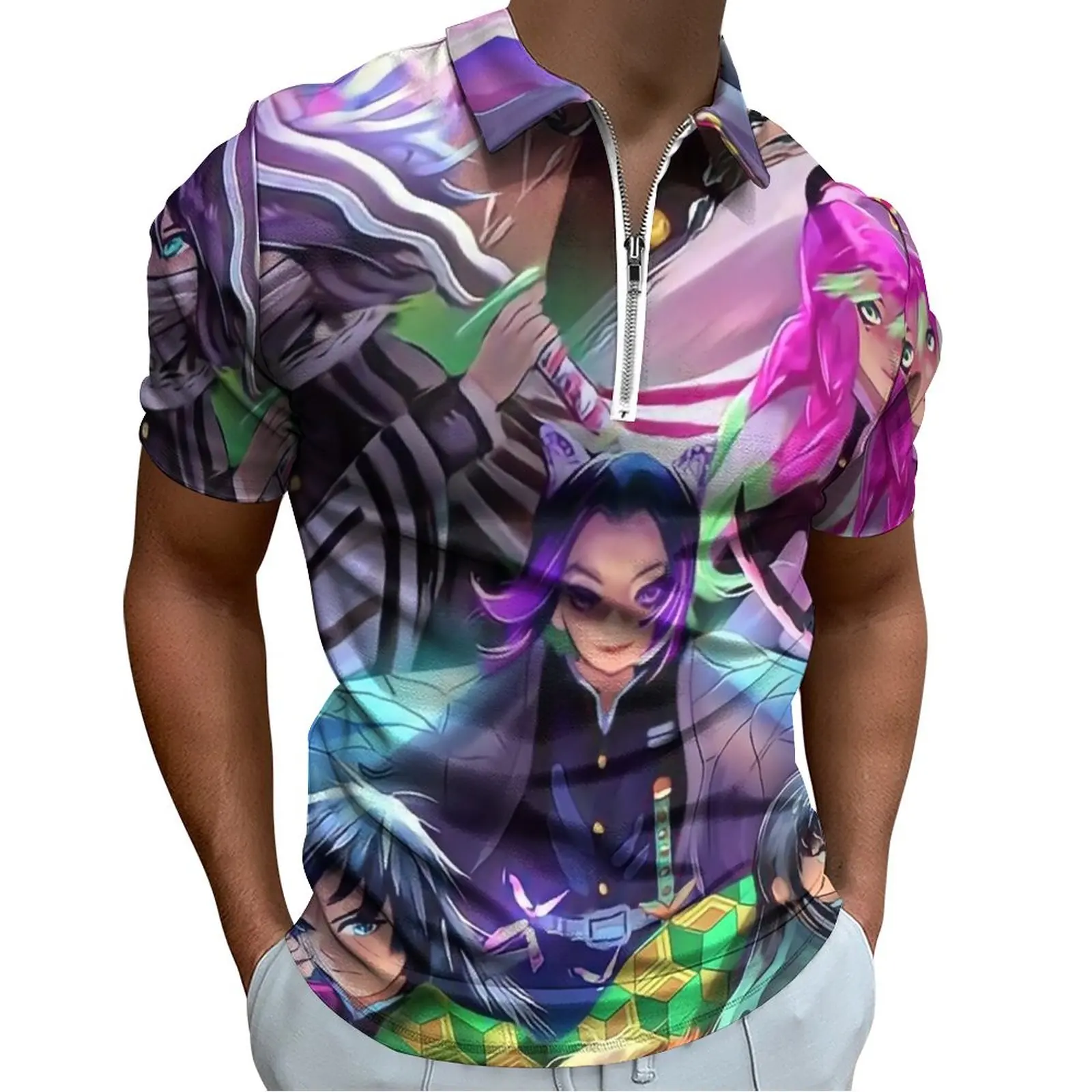 Demon Slayer Print Polo Shirt Male Funny Anime Casual Shirt Daily Y2K Zipper T-Shirts Short-Sleeved Design Oversized Clothes
Demon Slayer Print Polo Shirt Male Funny Anime Casual Shirt Daily Y2K Zipper T-Shirts Short-Sleeved Design Oversized Clothes