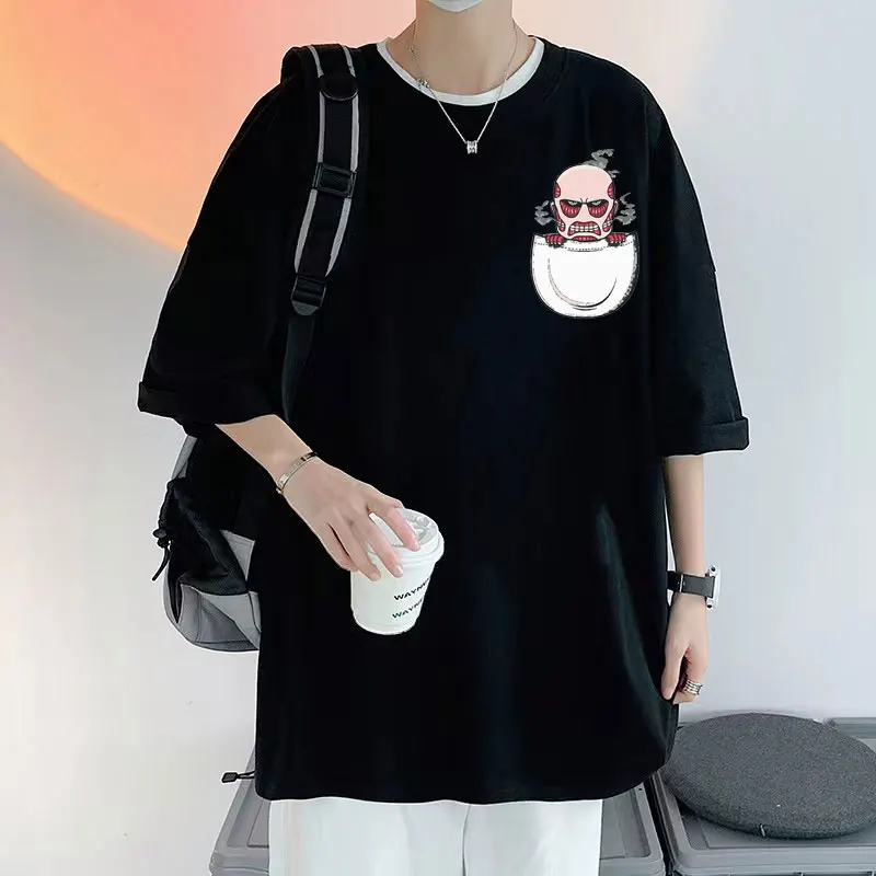 Armin Arlert T Shirts Funny Japanese Anime Attack on Titan Tshirt Pocket Colossal Titan T-shirts Men Women Loose Fashion Tees
Armin Arlert T Shirts Funny Japanese Anime Attack on Titan Tshirt Pocket Colossal Titan T-shirts Men Women Loose Fashion Tees