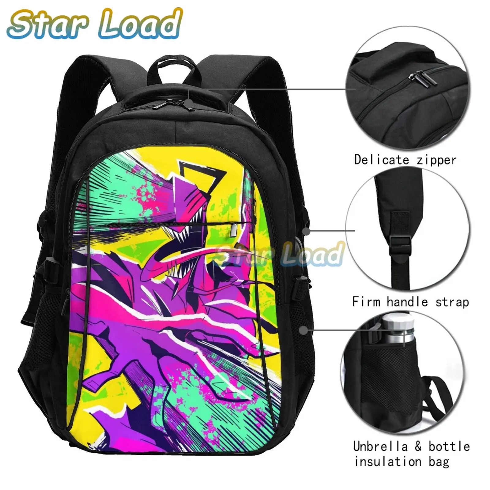 USB Charging JUMP Anime Chainsaw Man Fashion Backpack Children School Bags Boys Teenagers Backpack Kids Anime Rucksack
USB Charging JUMP Anime Chainsaw Man Fashion Backpack Children School Bags Boys Teenagers Backpack Kids Anime Rucksack