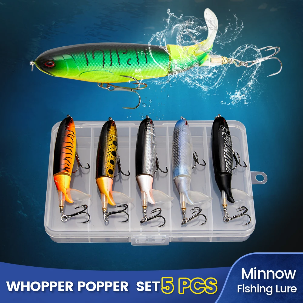 1Set Whopper Plopper Minnow Fishing Lure13g/15g/35g Crankbaits Fishing Artificial Hard Bait Wobbler Rotating Tail Fishing Tackle
1Set Whopper Plopper Minnow Fishing Lure13g/15g/35g Crankbaits Fishing Artificial Hard Bait Wobbler Rotating Tail Fishing Tackle