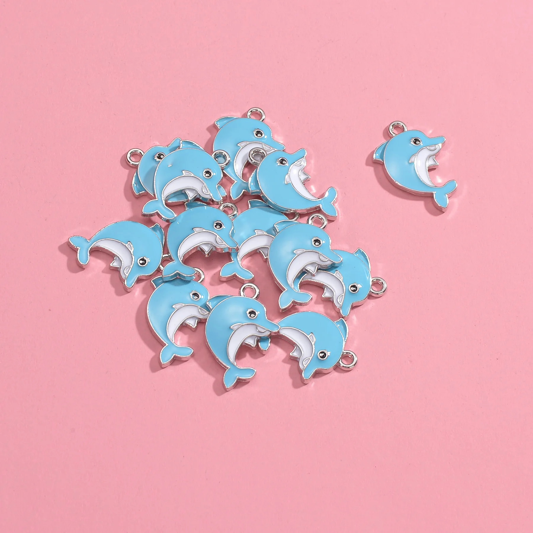 10Pcs Cute Lovely Blue Dolphin Jewelry Making Pendants DIY Findings Handmade Keychain Necklace Accessories For Women Party Gifts 
10Pcs Cute Lovely Blue Dolphin Jewelry Making Pendants DIY Findings Handmade Keychain Necklace Accessories For Women Party Gifts