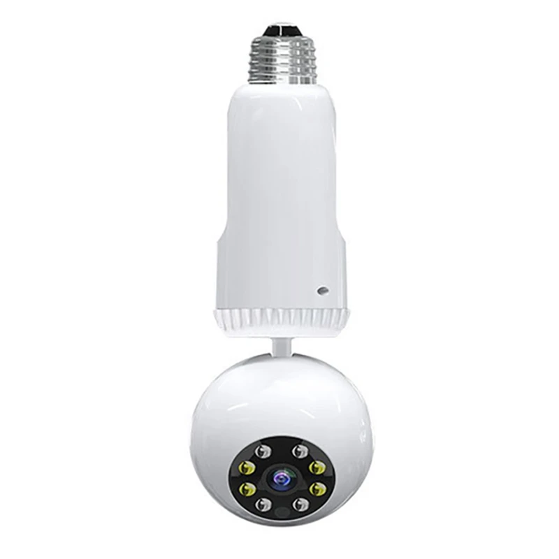 AT41 A88 Bulb Surveillance Camera 360° 1080P Home Wireless Wifi Day Night Full Color Panoramic Automatic Body Tracking Camera
AT41 A88 Bulb Surveillance Camera 360° 1080P Home Wireless Wifi Day Night Full Color Panoramic Automatic Body Tracking Camera