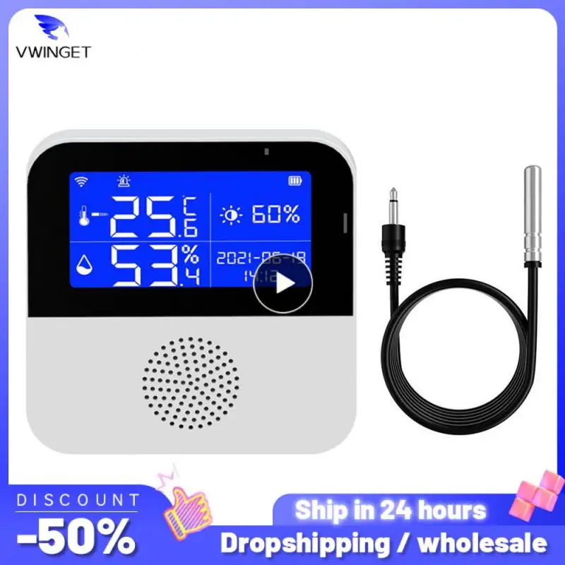 Temperature Senor Backlight Remote Monitoring Wifi Hygrometer Thermometer Detector Work With Google Assistant Usb Lcd Display
Temperature Senor Backlight Remote Monitoring Wifi Hygrometer Thermometer Detector Work With Google Assistant Usb Lcd Display