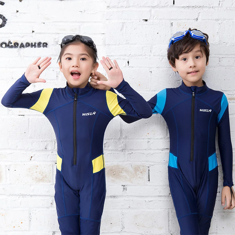 One Pieces Kids Wetsuits Swimwears Diving Suits Long Sleeves Boys Girls Surfing Children Rash Guards Snorkel UV Protection
One Pieces Kids Wetsuits Swimwears Diving Suits Long Sleeves Boys Girls Surfing Children Rash Guards Snorkel UV Protection