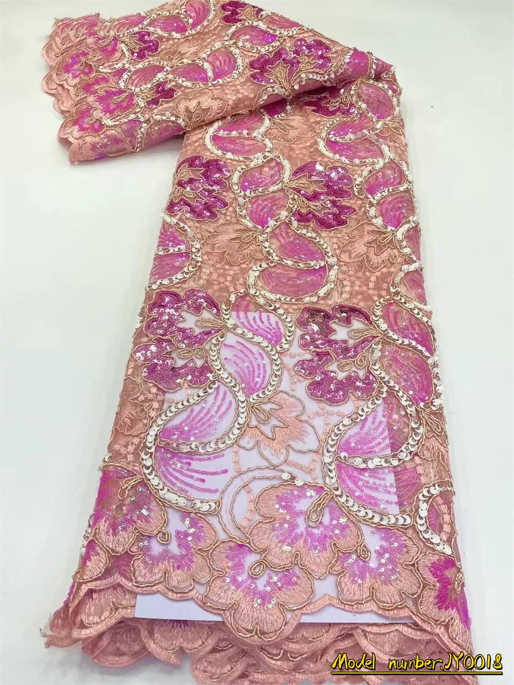 Luxury Rope Bone Lace Fabric 5 Yards High Quality Sequin Embroidery Mesh Lace Nigerian Wedding Asoebi Sewing Material JY0018
Luxury Rope Bone Lace Fabric 5 Yards High Quality Sequin Embroidery Mesh Lace Nigerian Wedding Asoebi Sewing Material JY0018