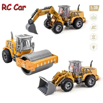 RC Cars Children Toys for Boys Remote Control Car Kids Toy Excavator Bulldozer Roller Radio Control Engineering Vehicle Toy Gift