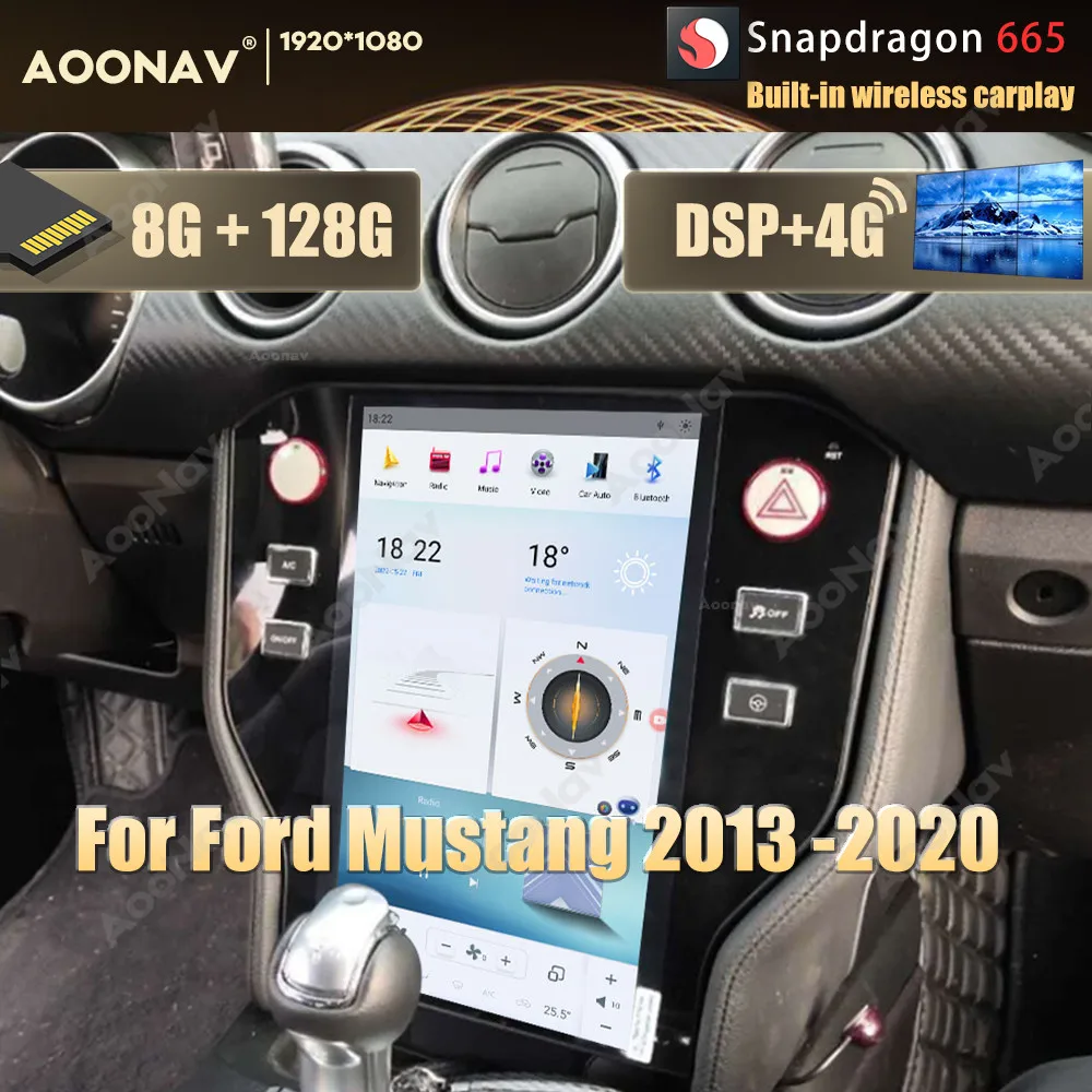 Автомобильный радиоприемник Qualcomm Snapdragon, 11,8 дюйма, Android, для Ford Mustang 2013-2020, автомобильный стерео Мультимедийный Плеер, беспроводной carplay
Автомобильный радиоприемник Qualcomm Snapdragon, 11,8 дюйма, Android, для Ford Mustang 2013-2020, автомобильный стерео Мультимедийный Плеер, беспроводной carplay