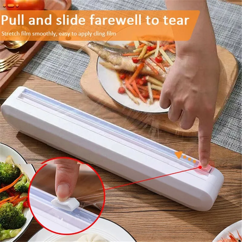 Professional Food Wrap Cutter Dispenser High Quality Foil Cling Film Cutter Fast Shipping Foil Cutter Kitchen Tools Foil Holder
Professional Food Wrap Cutter Dispenser High Quality Foil Cling Film Cutter Fast Shipping Foil Cutter Kitchen Tools Foil Holder
