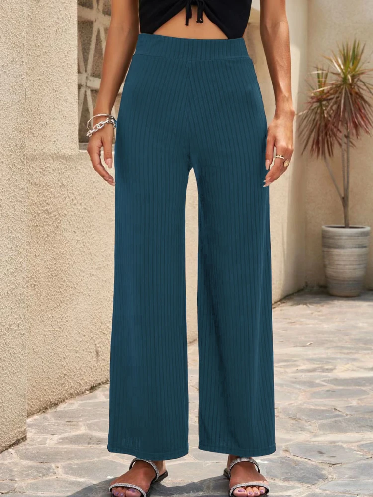 Women's Comfort Pit Strips Pants Baggy Wide Leg Trousers for Women Casual Loose High Waist Pant Autumn Women Long Pantalon Femme
Women's Comfort Pit Strips Pants Baggy Wide Leg Trousers for Women Casual Loose High Waist Pant Autumn Women Long Pantalon Femme