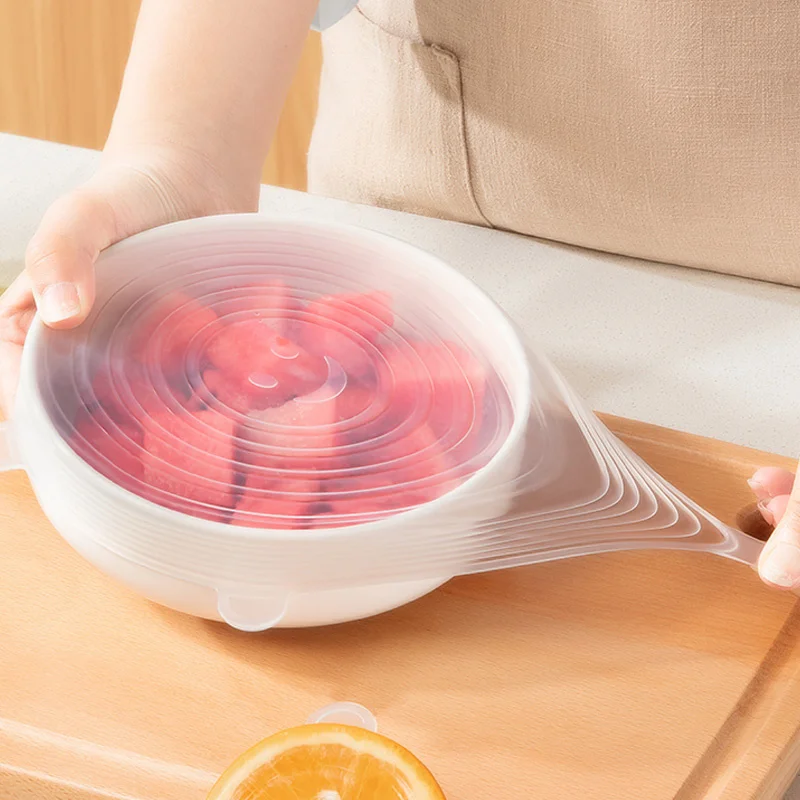 Silicone Caps for Food Storage Covers for Bowls Elastic Platel Can Cover Adaptable Covering Silicone Lids Kitchen Accessories
Silicone Caps for Food Storage Covers for Bowls Elastic Platel Can Cover Adaptable Covering Silicone Lids Kitchen Accessories