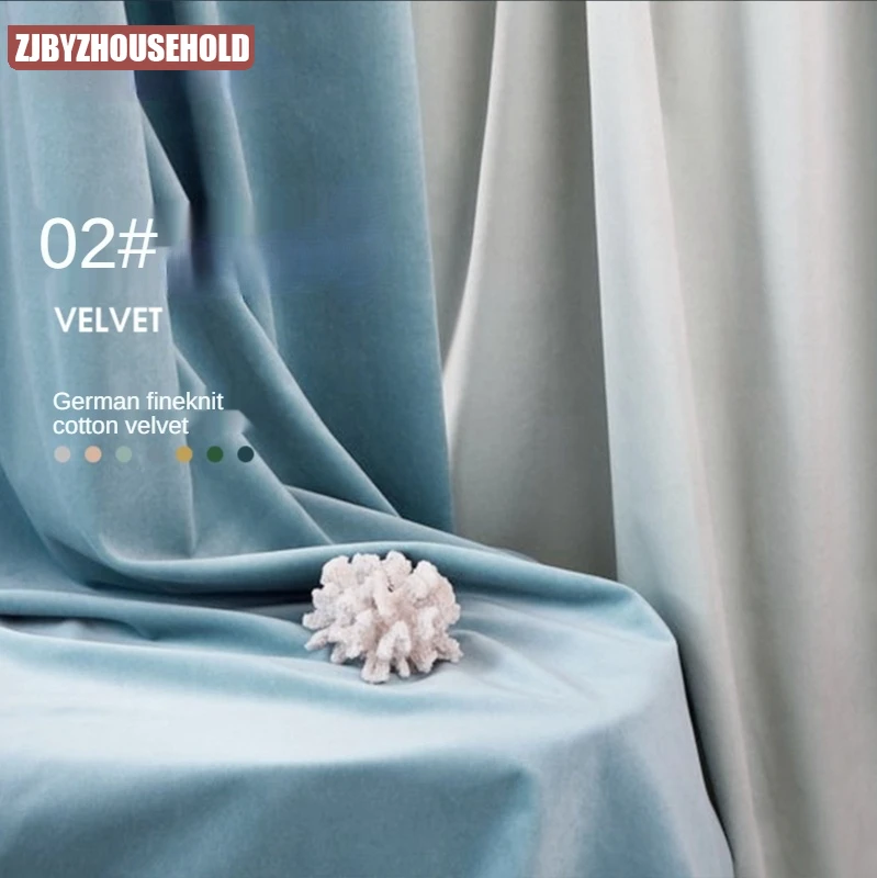 2022 German cotton velvet high-end light luxury velvet curtains new curtain shading Curtains for Living Dining Room Bedroom
2022 German cotton velvet high-end light luxury velvet curtains new curtain shading Curtains for Living Dining Room Bedroom