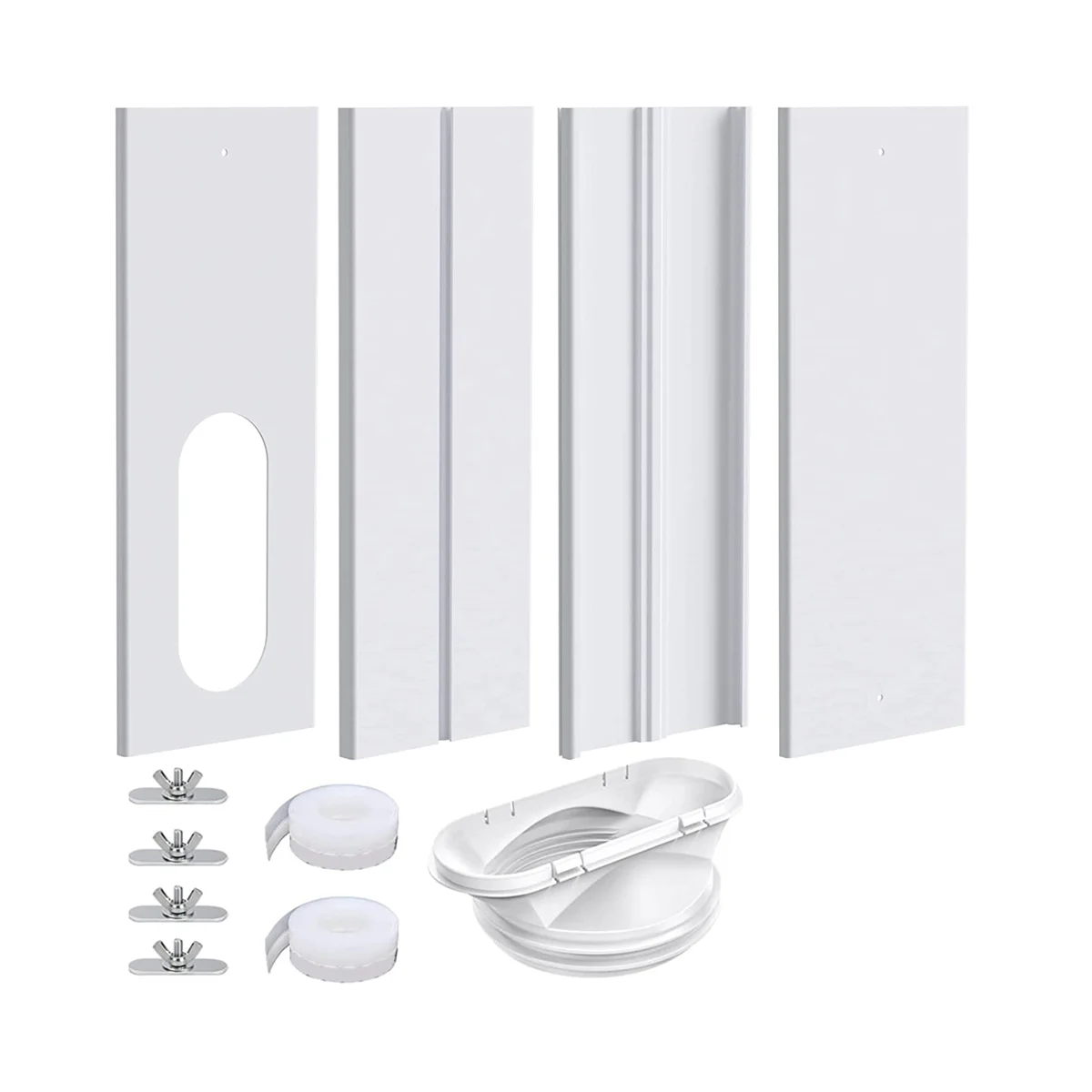 Portable Air Conditioner Window Kit with 2 in 1 Coupler, Universal AC Window Vent for Hose 5.1Inch/5.9Inch Diameter
Portable Air Conditioner Window Kit with 2 in 1 Coupler, Universal AC Window Vent for Hose 5.1Inch/5.9Inch Diameter