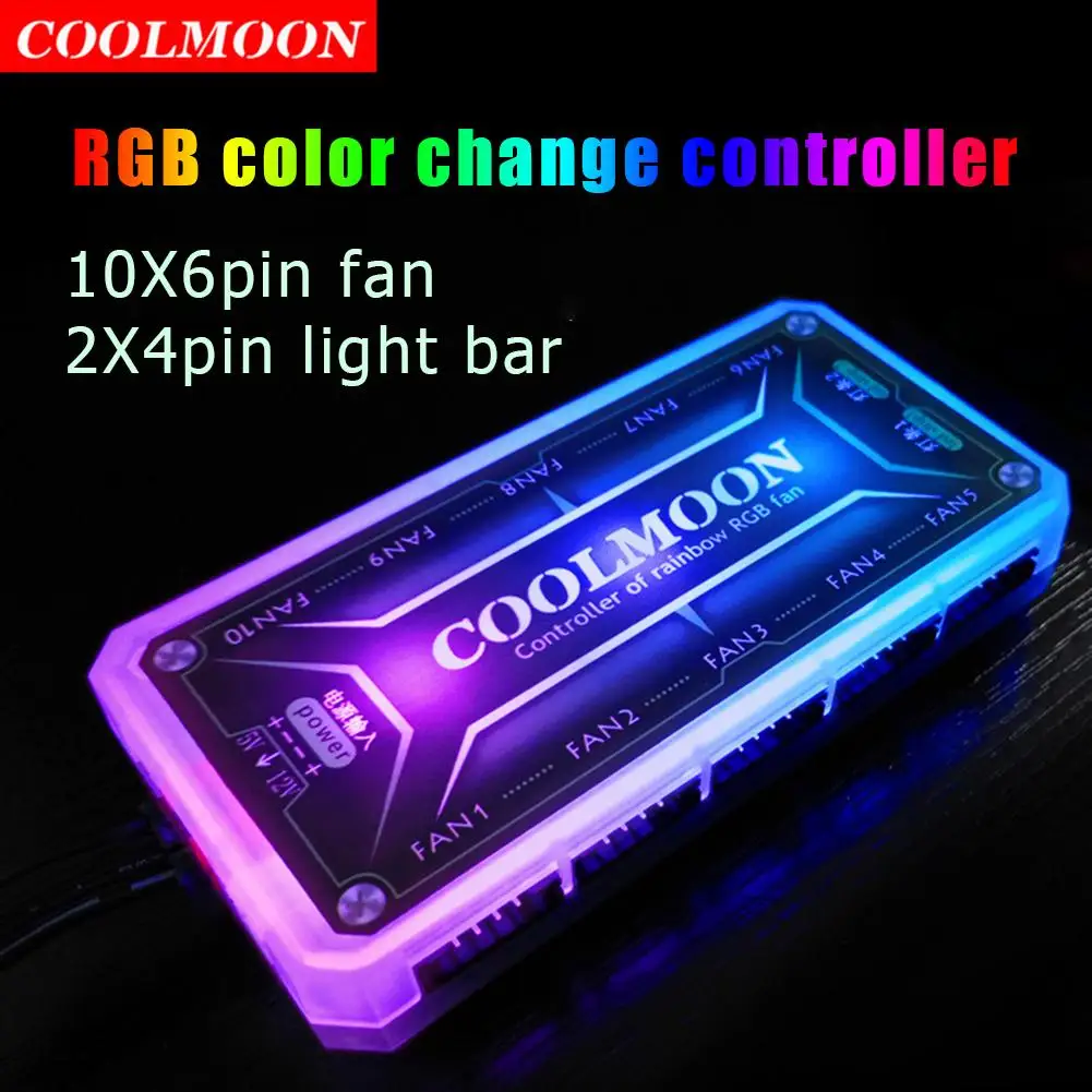 Пульт дистанционного управления COOLMOON RGB, 12 В постоянного тока, 5 светодиодный
Пульт дистанционного управления COOLMOON RGB, 12 В постоянного тока, 5 светодиодный