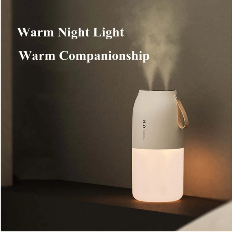 

300mL Dual Sprayer Air Humidifier 2000mAh USB Rechargeable Battery Wireless Aroma Mist Maker Fogger Diffuser Light Umidificador