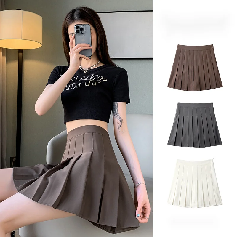 Pleated Skirt Spring Summer 2022 Fashion Women Clothing High Waist Black Kawaii A-Line College Style Mini Skirt For Girls
Pleated Skirt Spring Summer 2022 Fashion Women Clothing High Waist Black Kawaii A-Line College Style Mini Skirt For Girls