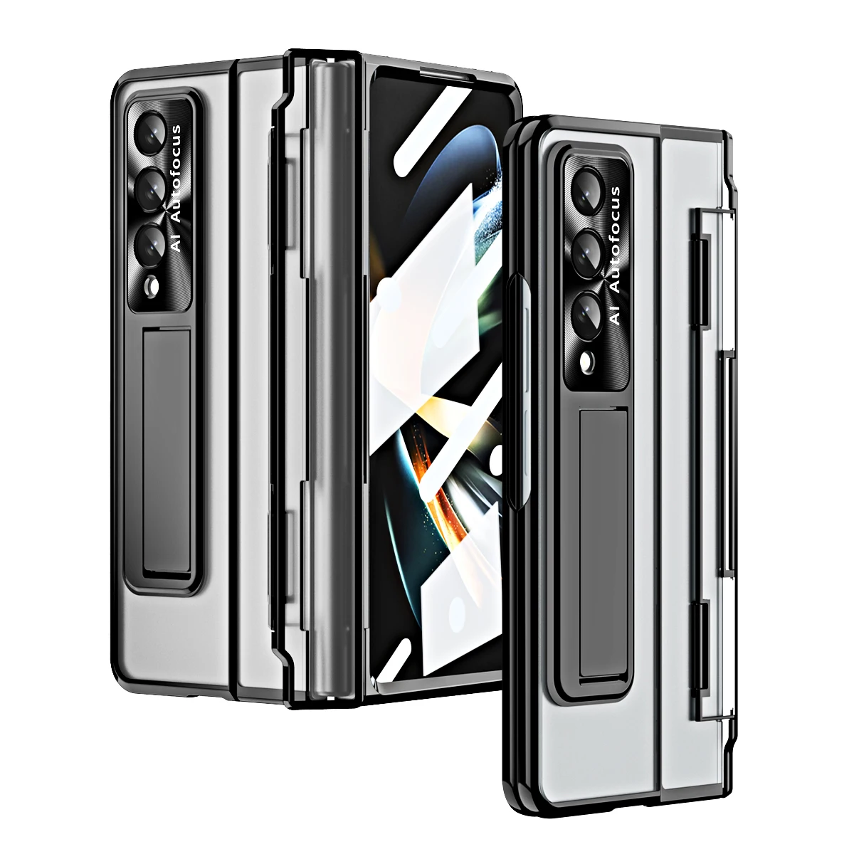 Transparent Electroplating Case for Samsung Galaxy Z Fold 4 Fold 3 5G Ultra-thin Flat Hinge with Front Screen Glass For Fold 4
Transparent Electroplating Case for Samsung Galaxy Z Fold 4 Fold 3 5G Ultra-thin Flat Hinge with Front Screen Glass For Fold 4
